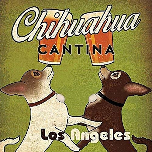 Buyartforless Doble Chihuahua Cantina Brew Los Angeles Por R