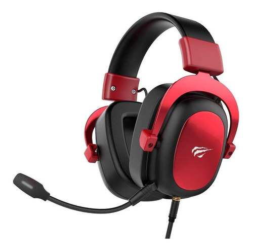 Imagem 1 de 2 de Headset gamer Havit H2002d vermelho