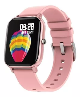 Smartband Colmi P Series P8 1.69" caja de aleación rose pink, malla rose pink de silicona