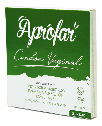 2 Condon Vaginal Látex Certificados Calidad (no Son Chinos)