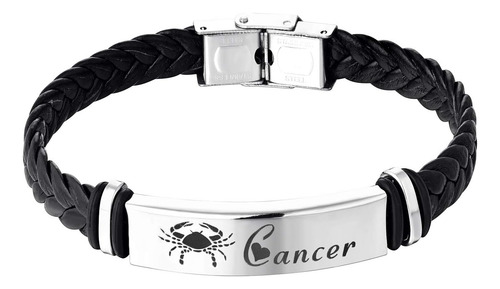 Starchenie Pulsera De Cuero De Cáncer Pulsera De Cuerda De M