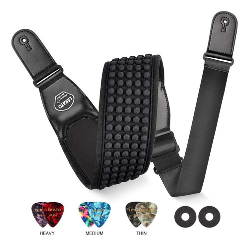 Correas De Guitarra De Lekato Para El Bajo De La Guitarra El