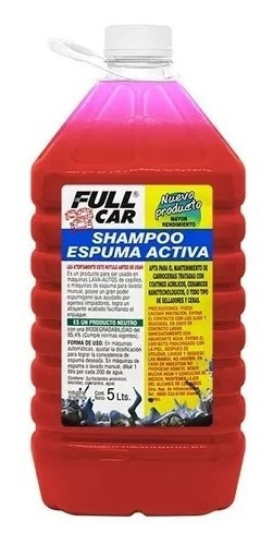 Full Car Espuma Activa Color Shampoo Full Car X 1 Litro 