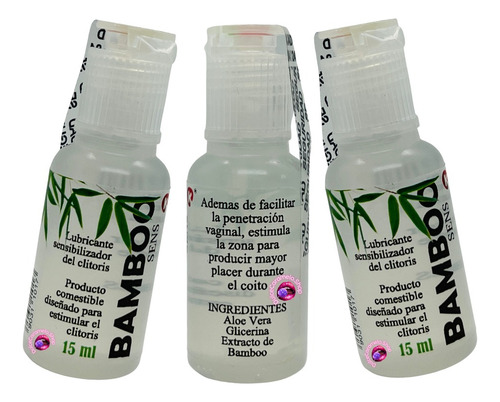 Lubricante Gel Base Agua Multiorgásmico Clitoral 3 Pz Pack Sabor Fresa