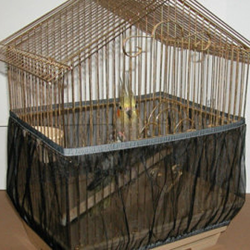 Imagen 2 de 6 de Jaula De Aves Red Cubierta Malla Colector Accesorios De