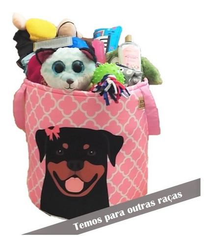 Cesto Organizador Brinquedos Pet Tam. M - Rottweiler