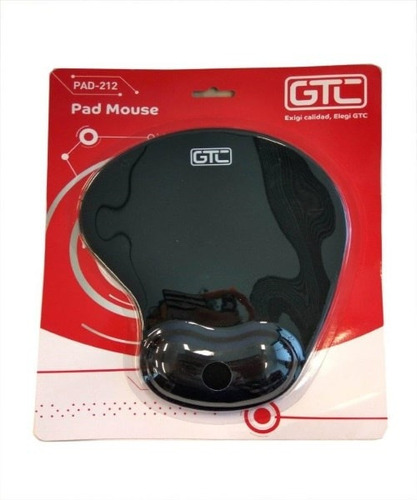 Imagen 2 de 2 de Mouse Pad Con Soporte De Mano En Gel De Silicona Negro