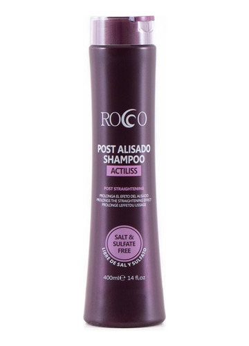 Rocco® Shampo Sin Sal  Post Alisado 400ml