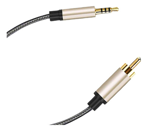 L Jack De 3,5 Mm A Rca Macho Nylon Trenzado For 1m