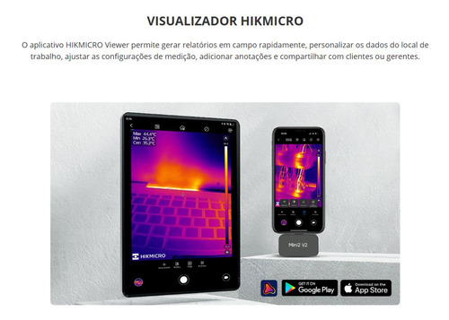 Camera Termica Plug & Play Ios E Android Mini2 V2 Hikmicro