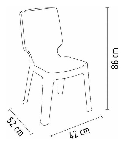 Imagen 6 de 6 de Juego De Comedor Tavarúa 6 Personas Reyplast