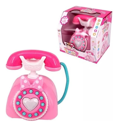 Telefone Brinquedo Infantil Sonoro Crianças Som Luz Premium