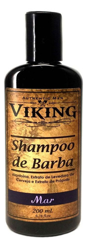 Xampu De Barba Alta Hidratação Original Viking Refrescante