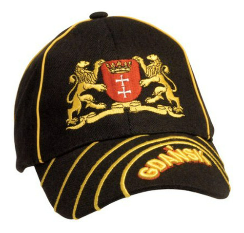 Gorra De Béisbol Negra De Ropa Polaca - Gdansk City Arms