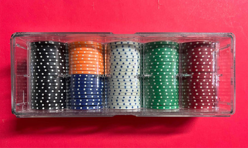 Juego De Fichas De Poker Marca Big Bola (Usado)