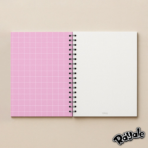 Cuaderno Square Rosa Pastel 100 Hojas 150gr Tamaño B5 Dibujo