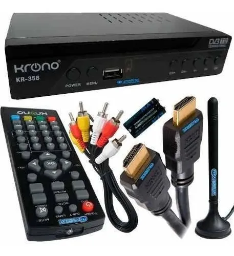 Decodificador Receptor Tdt Para Tv Digital Full Hd Nia