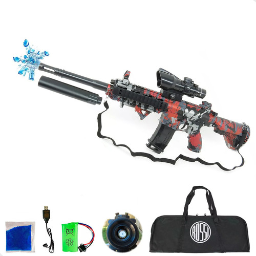 Arminha De Gel Rifle Elétrica Automática Bolinhas Orbeez