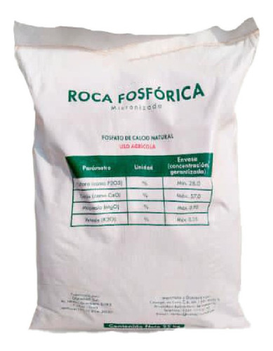 Roca Fosforica Fosfato De Calcio Natural X 25kg Uso Agricola