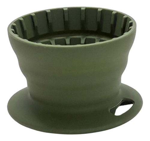 Goteador De Café De Silicona Plegable Y Verde Oscuro