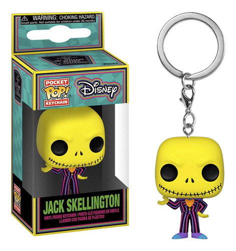 Funko Pop! Keychain Disney Jack Skellington Blackligth 