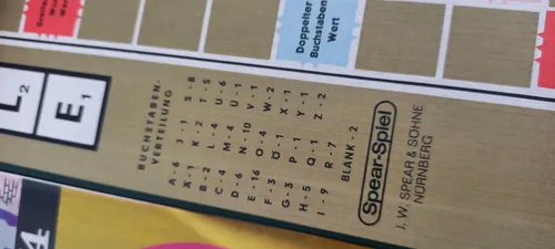 Juego De Mesa Scrabble Spear Spiel Original Alemán Vintage (Usado)