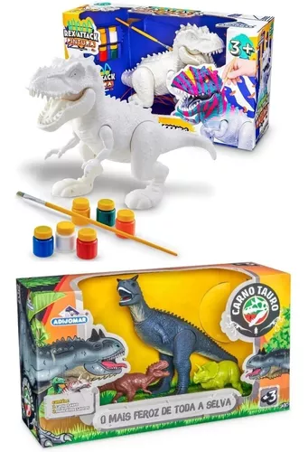 Dinossauro de Brinquedo Rex Attack para Pintura Adijomar