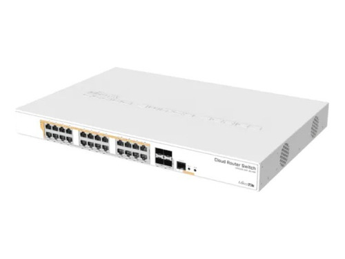 Roteador Mikrotik Branco Crs328-24p-45+rm L5 24 Portas 