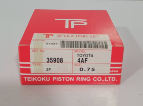 Anillos Tp Toyota Corolla Araya Sky Baby Camry Carburado 030