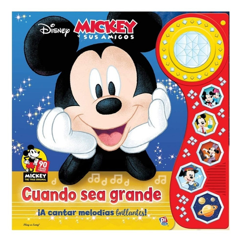 Libro Musical 5 Canciones Y Luces De Mickey Mouse Disney
