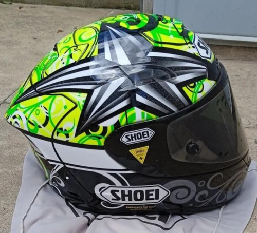 Casco Shoei Tony Elías De Carbono Original Japón, Excelente! Negro Sergeant L (Usado)