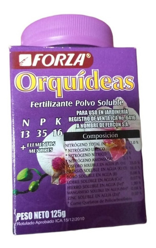 Fertilizante Soluble  Para Orquídeas X125 Gr Cattleyas Y Mas