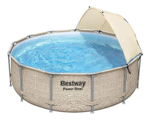 Alberca Estructural Redonda Con Techo Bestway Mod. 5614u