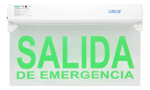 Pack X 4 Cartel Led Señalizador Salida Emergencia Sica 