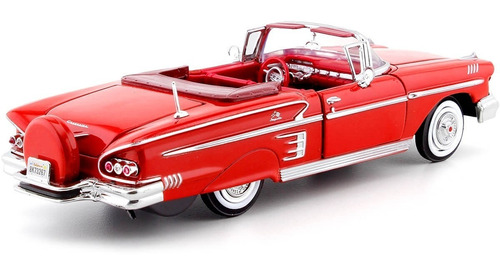 Auto Colección Chevrolet Impala Rojo 1958 1:24 - Motor Max