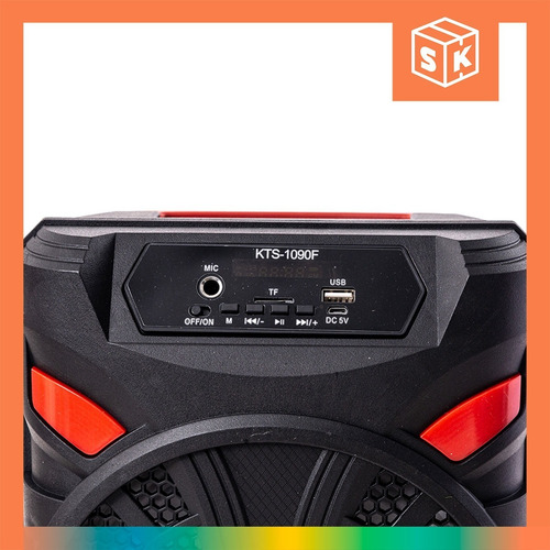 Parlante Bluetooth Inalámbrico Luz Rgb Karaoke Microfono Usb