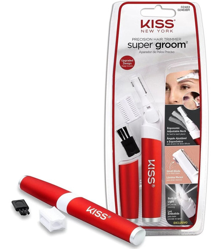 Kiss New York Super Groom Trimmer Aparador Pelos Cor Vermelho/Branco