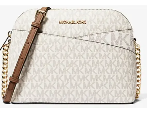 Michael Kors Jet Set Travel Medium Crossbody Vanilla | MercadoLivre