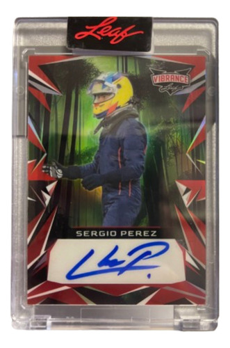 Tarjeta Leaf Autografo Sergio Checo Perez F1 Encapsulada (Usado)