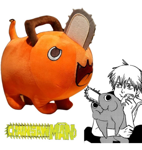 Peluche Felpa Pochita 40 Cm Chainsaw Man Cosplay  Motosierra