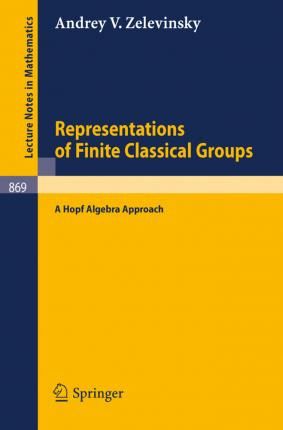 Libro Representations Of Finite Classical Groups : A Hopf...