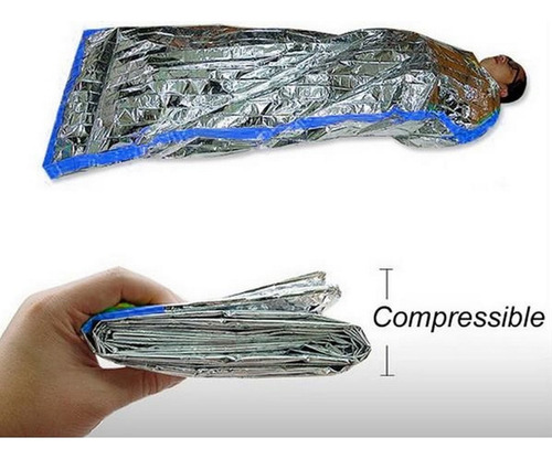 Bolsa De Dormir De Emergencia Vivac Saco + Manta 