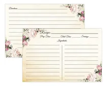 Comprar Tarjetas De Recetas 4x6, Tarjetas De Recetas Premium De Dobl