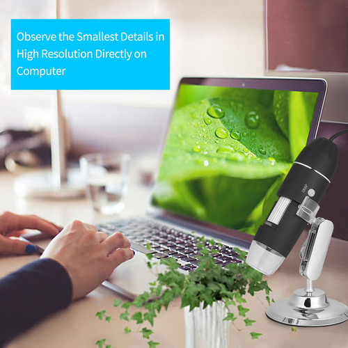 Lupa De Microscopio Con Zoom Digital Usb Con Función Otg