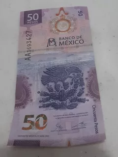 Billete 50 Pesos México.