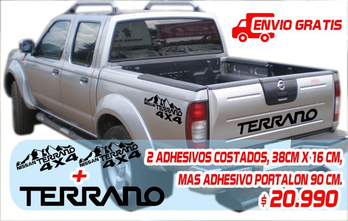 Imagen 1 de 1 de Adhesivos Nissan Terrano, Portalón Y Laterales 4x4