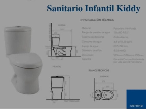 Corona Wc-sanitario Infantil Kiddy Tanque Alto