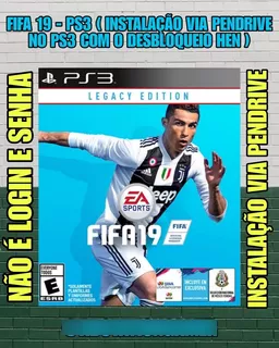 Fifa 19 - Ps3 : Instalação Via Pendrive No Ps3 Com O Hen