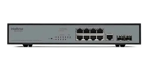 Imagem 2 de 2 de Switch Gerenciável 8p + 2p Intelbras - Sg 1002 Mr L2+