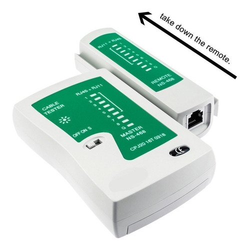 Imagen 3 de 3 de Tester De Red Probador Redes Rj45 Rj11 Utp Telefonia Cable